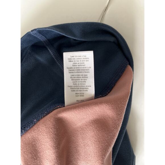 alo Yoga Leggings Women S Blue Pink Ombre Air Brushed Cropped High Waist Sport - Picture 13 of 13